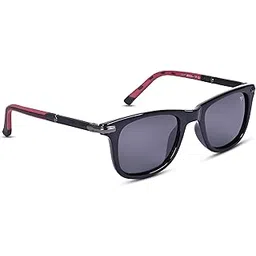 voyage Wayfarer Polarized and UV Protected Sunglasses for Men & Women (1031MG3966 | Shine Black Frame | Black Lens)-picture-29