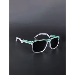 Voyage Wayfarer Polarized Sunglasses for Unisex Black Lens Blue 83116PMG6757Z image 3