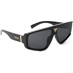 voyage Wrap Around Polarized Sunglasses for Unisex (Black Lens | Black Frame - MG5588)-picture-42