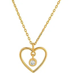 voylla Amorette Lab-Grown Diamond Heart Pendant For Women|Premium Gift|Luxury|Fashion|Valentine's|Rakshabandhan|Gift For Women & Girls-picture-50