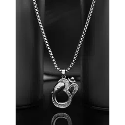 Voylla Black Eclipse Divine Stylized Om Pendant-picture-13