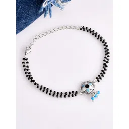 Voylla Brass Silver-Plated Charm Bracelet-picture-15