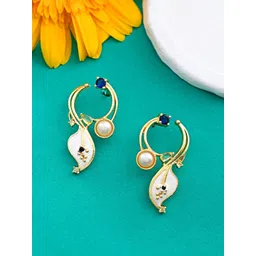 Voylla Floral Drop Earrings-picture-37