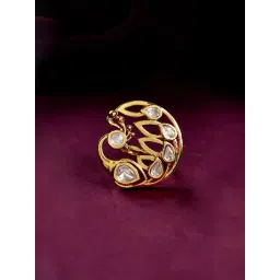 Voylla Gold Panchhi Kashni Casual Ring-picture-14