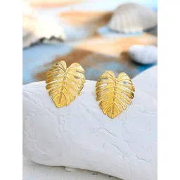 Voylla Gold Plated Contemporary Studs-picture-14