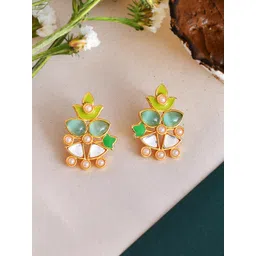 Voylla Gold-Plated Contemporary Studs-picture-34