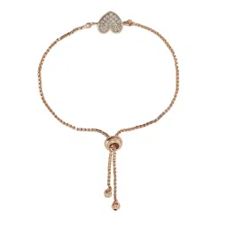 Voylla Gold Plated Faux Kundan Adorned Chain Style Brass Bracelet image 3