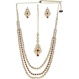 voylla Kundan Gold Plated Brass Necklace Set|EveryDay|Festive|Wedding|Gift For Women|-picture-11