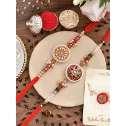 Voylla Men Set Of 2 Embellished Rakhi-picture-17