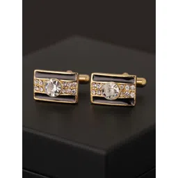 Voylla Men Set of 2 Embellished Statement Royale Crystal Cufflinks-picture-28
