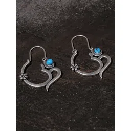 Voylla Silver-Plated & Oxidised Contemporary Earrings-picture-26