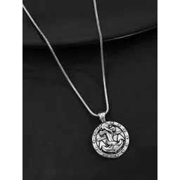 Voylla Silver-Plated Contemporary Pendants with Chains-picture-27