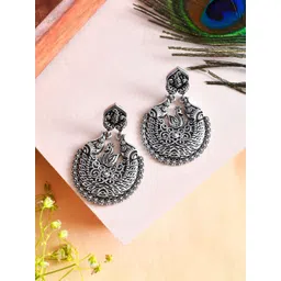 Voylla Silver-Plated Contemporary Shaped Chandbalis-picture-37