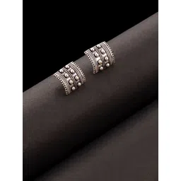 Voylla Silver-Toned Contemporary Studs-picture-38