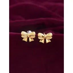 Voylla Trendy Cupid's Gold-Plated Brass Contemporary Studs Earrings-picture-28
