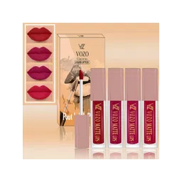 VOZO Set Of 4 Soft & Comfortable Matte Finish Liquid Lipsticks-104-105-106-204-picture-13