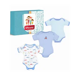 VParents Kids Pack of 3 Cotton Rompers-picture-51