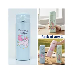 VParents Stainless Steel Insulated Water Bottle Vacuum Flask with One-Touch Lid for kids (assorted)- 420 ml-picture-13