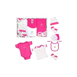 VParents Unisex Kids Pack of 8 Printed Cotton Baby Apparel Gift Set-image-3