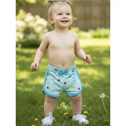 VParents Unisex Pack of 4 Graphic Printed Mid-Rise Cotton Regular Shorts-image-16