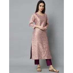 vredevogel Women Cotton Silk Kurta Pant Set image 5