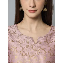 vredevogel Women Cotton Silk Kurta Pant Set image 4