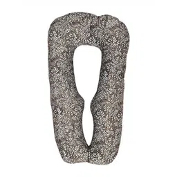 VRINDAKUL Grey & White Cotton Filled Polyester Lightweight Sleep Pillow image 1