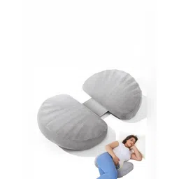 VRINDAKUL Grey Memory Foam Filled Sleep Pillow-picture-13