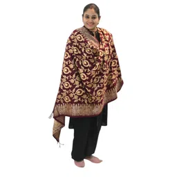 Vrinde Women Ethnic Motifs Embroidered Shawl-picture-36