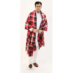 Vrinde Wool Checkered Men Shawl-picture-29