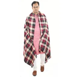 Vrinde Wool Checkered Men Shawl-picture-23