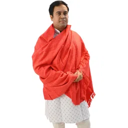 Vrinde Wool Self Design Men Shawl-picture-37