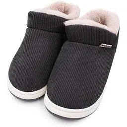 vritraz Plush Winter Slippers | Soft Fur Lined Warm Indoor & Outdoor Slides | Cozy Comfortable Anti-Slip House Footwear for Men & Women-picture-15