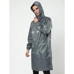 vrojass Solid Men Raincoat image 3