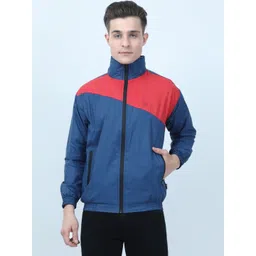 VROJASS Men Colourblocked Lightweight Sporty Jacket-picture-11