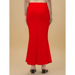 VRTREND Fishcut Saree Shapewear Red Lycra Bland Petticoat Lycra Blend Petticoat-picture-12