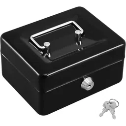 vrv Cash Box with Combination Lock Safe Durable Metal Money Box with Money Tray Cash Box-picture-31