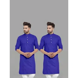 VS MALL Men Blue Kurtas-picture-23