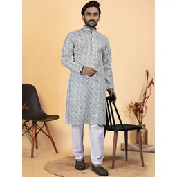 VS MALL Men Floral Printed Floral Kurta-picture-16