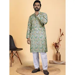 VS MALL Men Floral Printed Floral Kurta-picture-17