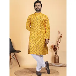 VS MALL Men Floral Printed Floral Kurta-picture-22