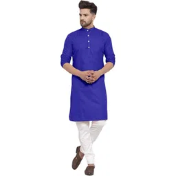 VS MALL Men Grey Kurtas image 4