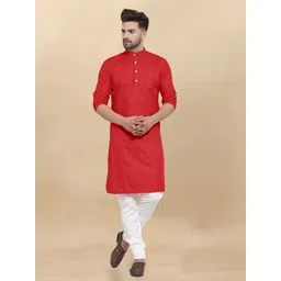 VS MALL Men Mandarin Collar Kurta-picture-31
