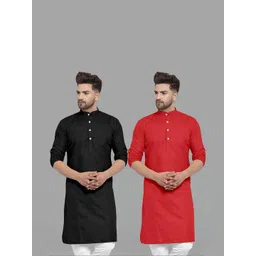 VS MALL Men Red Kurtas-picture-29