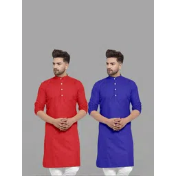 VS MALL Men Red Kurtas-picture-22