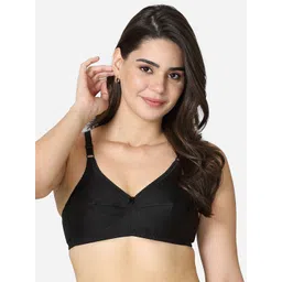 VStar Black Non Padded & Non Wired Solid Bra-picture-30