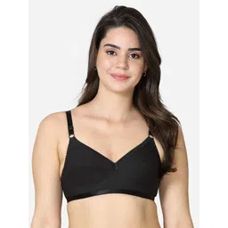 VStar Black Non Padded Non-Wired Everyday Bra-DREAMS-C-BLACK-picture-12
