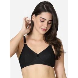 VStar Black Non Padded Non-Wired Everyday Bra-SAREEMATE-B-picture-21