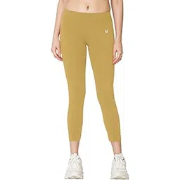 vstar FL03 Women Ankle Length Stretchable Slim Fit Leggings with Secured Side Pocket | Moisture-Wicking | Soft Waistband & Cotton-Elastane Fabric | XL | Mint-picture-15