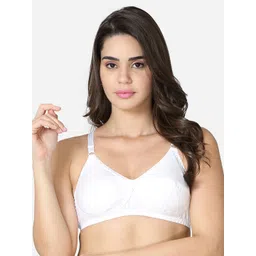 VStar White Non Padded Non-Wired Everyday Bra-SAREEMATE-B-picture-16